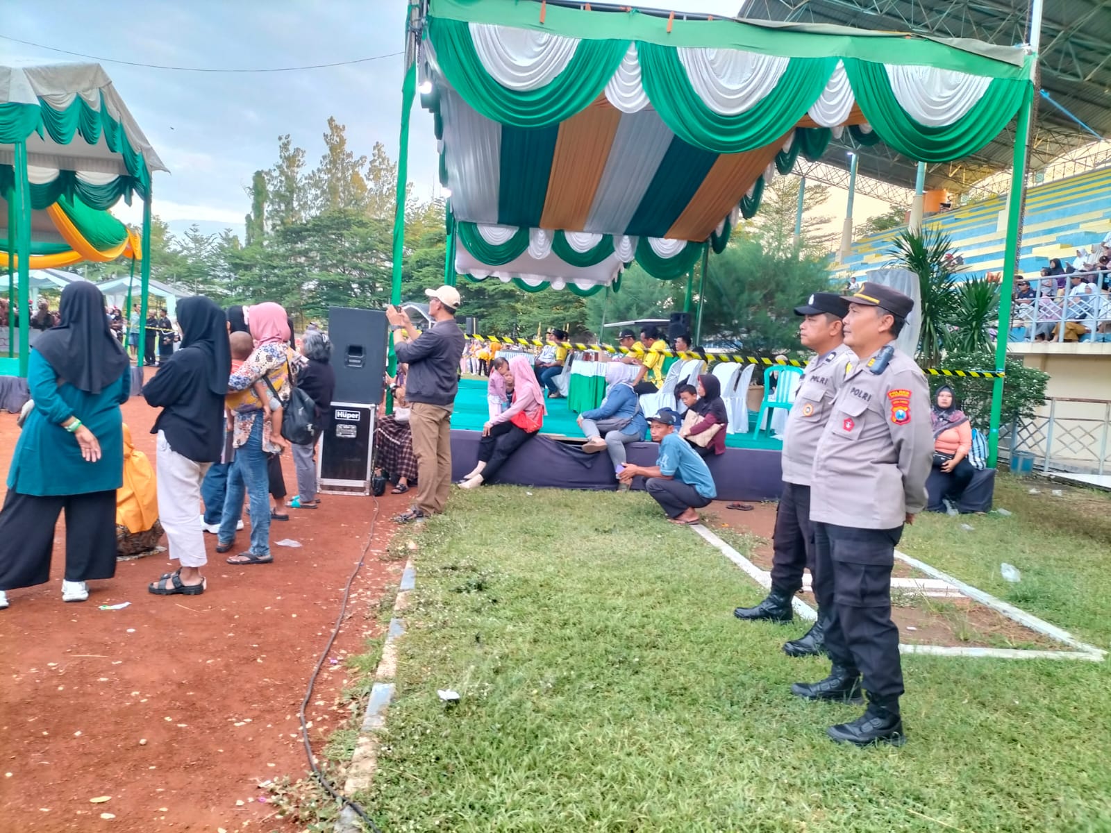 Gema Nada di GOR Pangeran Timur, Polsek Mejayan Polres Madiun Kawal Kompetisi Drumband Bupati Cup 2026
