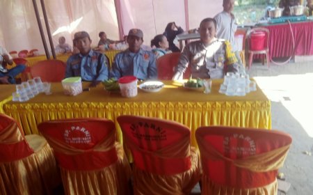 Guna Antisipasi Gangguan Kamtibmas, Bhabinkamtibmas Desa Klangon Polsek Saradan Lakukan Pengamanan Hajatan