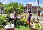 Bhabinkamtibmas Desa Bener, Cek Perkarangan Warga Guna Dukung Ketahanan Pangan