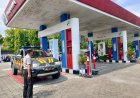 Rutinitas Patroli Sambangi SPBU Banjarsari Kulon Sisipkan Pesan Kamtibmas