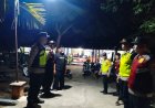 Anggota Polsek Dagangan Berikan Pengamanan Giat Pengesahan Warga Baru Perguruan Silat SH Tuhu Tekad di Desa Sewulan
