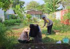 Bhabinkamtibmas Desa Purworejo Bersama Warga Gotong Royong Wujudkan Pekarangan Pangan Bergizi