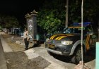 Cegah Pelamparan Tugu, Personil Polsek Saradan Lakukan Patroli Tugu Lambang Silat