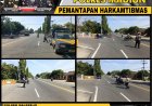 Antisipasi Kriminalitas dan Laka Lantas, Polsek Balerejo Gelar Patroli Strong Point di Jalur Madiun - Surabaya