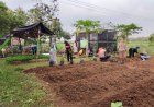 Warga Desa Nampu Kompak Olah Lahan Bersama, Bhabinkamtibmas Dukung Ketahanan Pangan dari Tingkat Desa