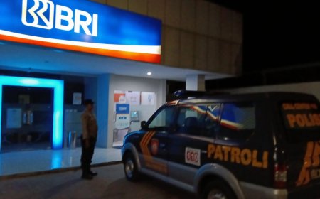 Antisipasi Kejahatan Di Obyek Vital, Personil Polsek Saradan Lakukan Patroli Malam