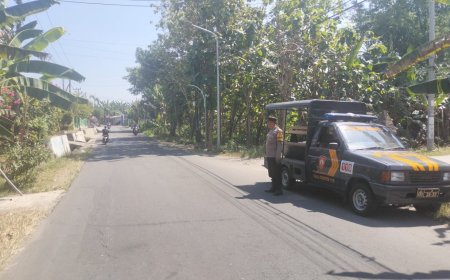 Antisipasi Gangguan Kamtibmas, Polsek Wungu Gelar Patroli Jalur di Desa Sidorejo