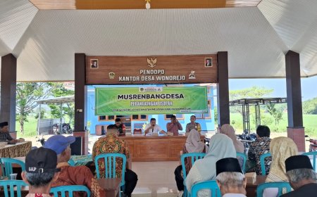 Bhabinkamtibmas Hadir Kawal Perencanaan Pembangunan Desa Wonorejo