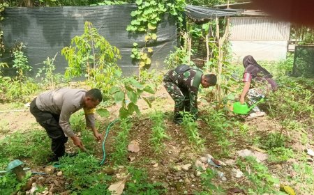 Bhabinkamtibmas Desa Klangon Kunjungi Warga Yang Manfaatkan Perkarangan Rumah