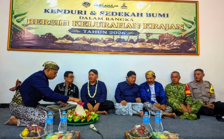 Bhabinkamtibmas Kelurahan Krajan Perkuat Kebersamaan dalam Tradisi Bersih Kelurahan