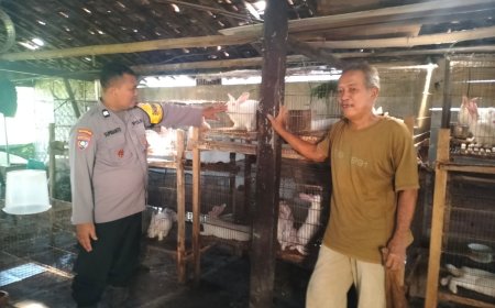 Bhabinkamtibmas Polsek Pilangkenceng Ajak Warga Optimalkan Pekarangan untuk Dukung Ketahanan Pangan