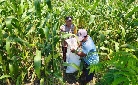 Bhabinkamtibmas Polsek Nglames Ajak Warga Optimalkan Pekarangan Rumah untuk Mendukung Ketahanan Pangan Nasional