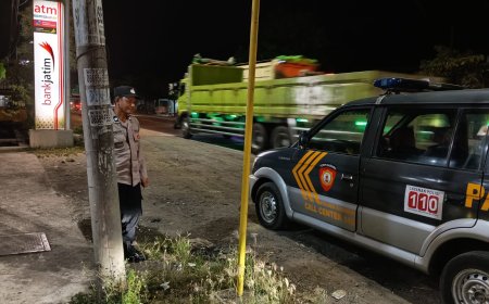 Wujudkan Kamtibmas Aman Kondusif, Personil Polsek Saradan Laksanakan Patroli Obyek Vital