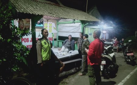 Sambang Poskamling, Bhabinkamtibmas Bangun Kepedulian Warga terhadap Kamtibmas