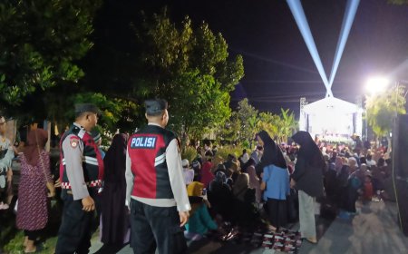Polsek Balerejo Amankan Kegiatan Pengajian Walimatul Khitan di Desa Kedungrejo