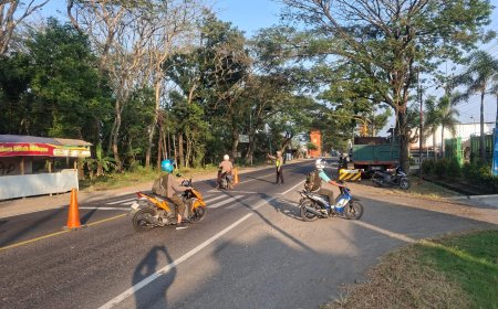 Guna Wujudkan Pelayanan Terbaik, Personil Polsek Dengan Semangat Lakukan Pamtur Pagi