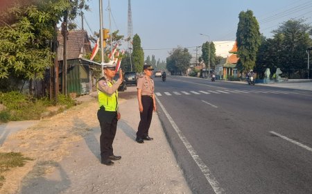 Tingkatkan Keamanan dan Kelancaran Jalan, Polsek Balerejo Gelar Pam Penampilan Pagi di Titik Rawan