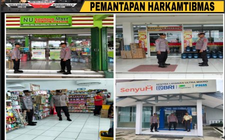 Antisipasi Kriminalitas dan 3C, Polsek Balerejo Gencarkan Patroli di Objek Vital