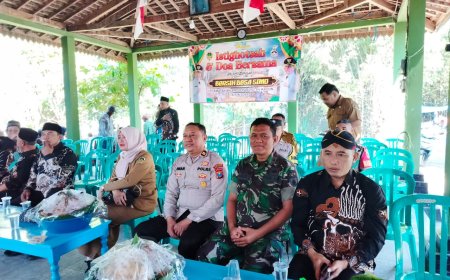 Jaga Kondisi Kondusif, Waka Polsek Balerejo Hadiri dan Amankan Acara Bersih Desa Simo