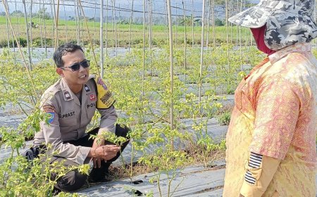 Dukung Asta Cita Presiden, Bhabinkamtibmas Wungu Sambangi Warga Pembudidaya Lahan Perhutani