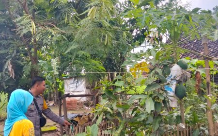 Bripka Yudha Aktif Sambangi Warga, Ajak Tingkatkan Ketahanan Pangan Mandiri.