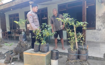 Ciptakan Pekarangan Produktif, Pak Bhabin Ajak Warga Sukseskan Program Ketahanan Pangan
