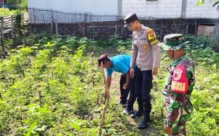 Wujudkan Swasembada Pangan, Bhabinkamtibmas Desa Sumberbendo Berikan Motivasi Kepada Warga Binaan