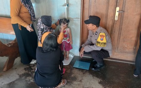 Bhabinkamtibmas Desa Kebonagung Monitoring Posyandu ILP, Dukung Peningkatan Kesehatan Masyarakat