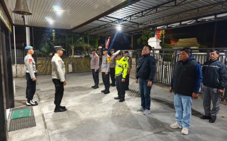 Antisipasi Pengesahan Warga Baru PSHT P-16 Magetan, Polsek Balerejo Gelar Apel Pengamanan Wilayah