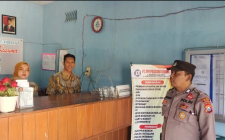 Patroli Polsek Dagangan Giat Sambang Perbankan, Ciptakan Rasa Aman Di Dunia Finansial