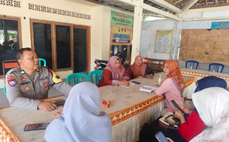 Sinergi Kamtibmas, Bhabinkamtibmas Warurejo Madiun Giatkan Koordinasi dengan Komite dan Guru TK/PAUD