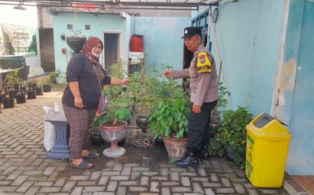 Bhabinkamtibmas Bangunsari Tumbuhkan Semangat Berkebun Demi Ketahanan Pangan