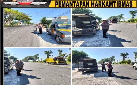Tingkatkan Keamanan Akhir Pekan, Polsek Balerejo Gelar Patroli "Strong Point" di Jalan Raya Madiun-Caruban