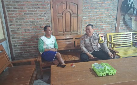 Jaga Kondusivitas Desa, Bhabinkamtibmas Kedungrejo Gencar Laksanakan Sambang Warga
