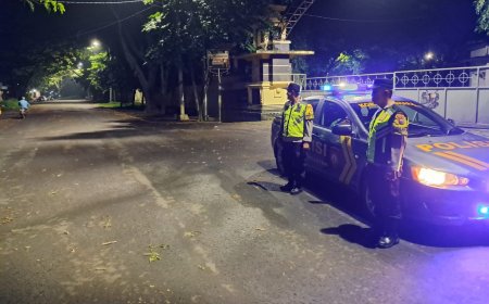 Polsek Mejayan optimalkan patroli malam demi menjaga kamtibmas tetap kondusif