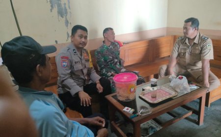 Tingkatkan Sinergitas, Bhabinkamtibmas Desa Pacinan Aipda Bayu Irawan Gelar Sambang Desa dan Edukasi Kamtibmas