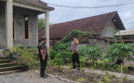 Bhabinkamtibmas Desa Dawuhan Dorong Pemanfaatan Pekarangan untuk Mendukung Ketahanan Pangan