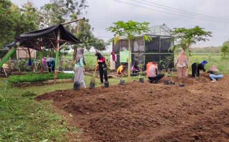 Warga Desa Nampu Kompak Olah Lahan Bersama, Bhabinkamtibmas Dukung Ketahanan Pangan dari Tingkat Desa