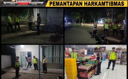 Antisipasi Kriminalitas 3C, Polsek Balerejo Gencarkan Patroli Malam di Sejumlah Objek Vital