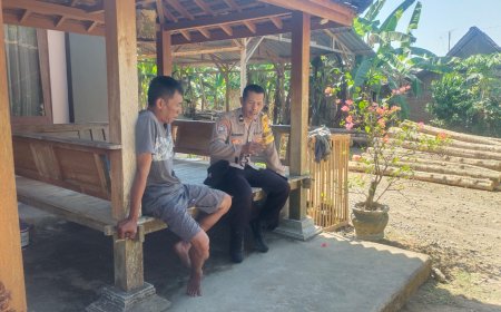 Jaga Kamtibmas, Bhabinkamtibmas Polsek Balerejo Sambangi Warga dan Sampaikan Imbauan Penting