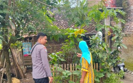 Bripka Yudha Tikna Sambangi Pekarangan Pangan Bergizi Warga Binaan