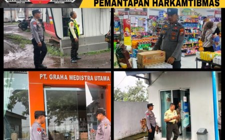 Cegah Gangguan Kamtibmas dan 3C, Polsek Balerejo Intenksifkan Patroli Obyek Vital