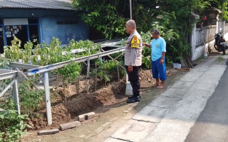 Bhabinkamtibmas Desa Purwosari Ajak Warga Optimalkan Pekarangan untuk Mendukung Ketahanan Pangan