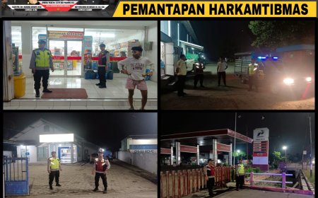 Cegah Gangguan Kamtibmas dan 3C, Polsek Balerejo Gencarkan Patroli Malam di Obyek Vital