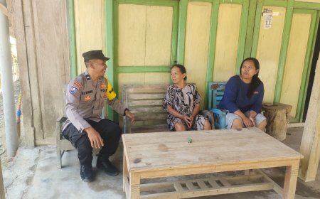 Dukung Ketahanan Pangan Nasional, Bhabinkamtibmas Desa Simo Ajak Warga Manfaatkan Lahan Pekarangan