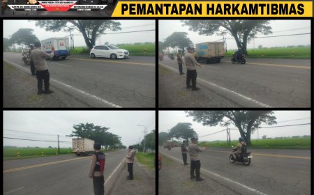 Tekan Angka Kecelakaan dan Kriminalitas, Polsek Balerejo Gelar Patroli Strong Point di Jalur Madiun–Surabaya
