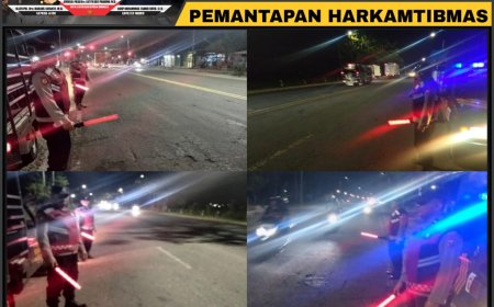 Tingkatkan Pelayanan dan Wujudkan Situasi Kondusif, Polsek Balerejo Gelar Patroli Blue Light