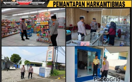 Antisipasi Kejahatan 3C, Polsek Balerejo Sambangi Objek Vital dan Pusat Perbankan