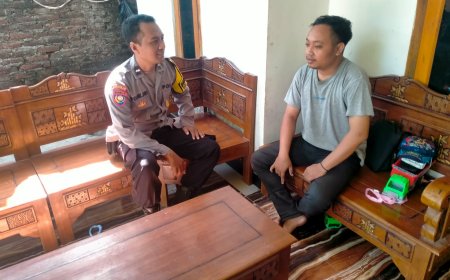 Jaga Kondusivitas Jelang Pengesahan Warga Baru IKSPI, Bhabinkamtibmas Tapelan Sambangi Tokoh Perguruan