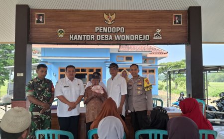 Bhabinkamtibmas Desa Wonorejo Amankan dan Monitor Penyaluran BLT Dana Desa Triwulan II Tahun 2026